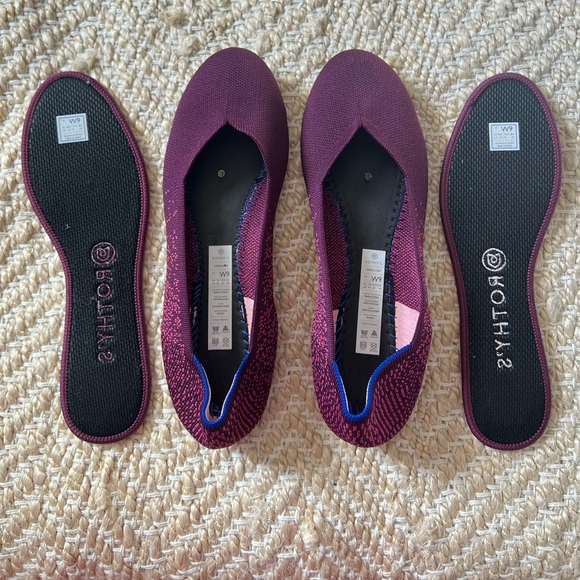 Rothy's Purple Fig Python Flats - Picture 5 of 8